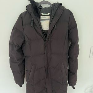Aritzia TNA long black puffer